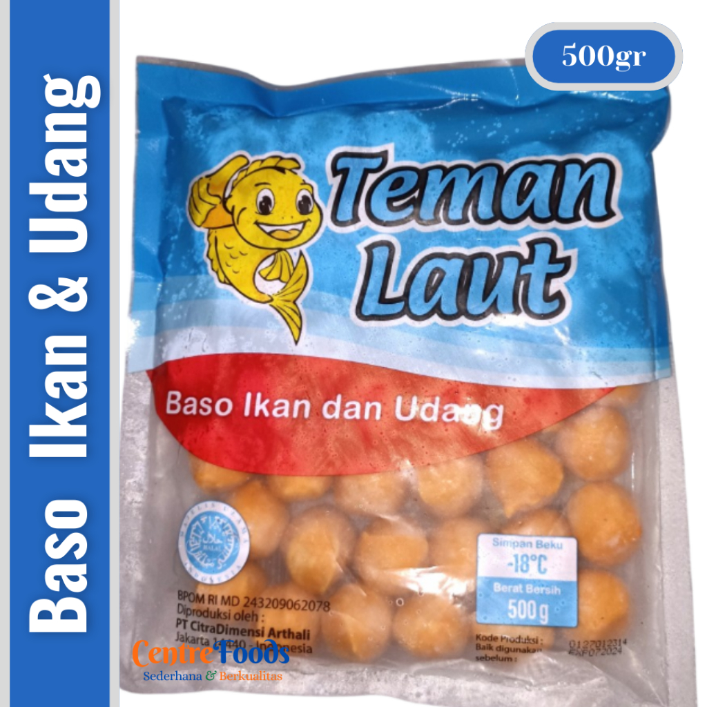 

Bakso Ikan & Udang - TEMAN LAUT | 500gr [ Harga Per BKS ]