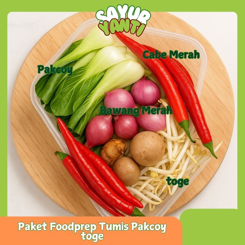 

[KIRIM INSTAN] Paket Foodprep Tumis Pakcoy - Sayur Yanti