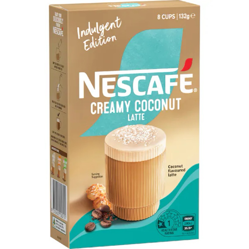 

Nescafe Creamy Coconut Latte Sachets 8 pack - Australia
