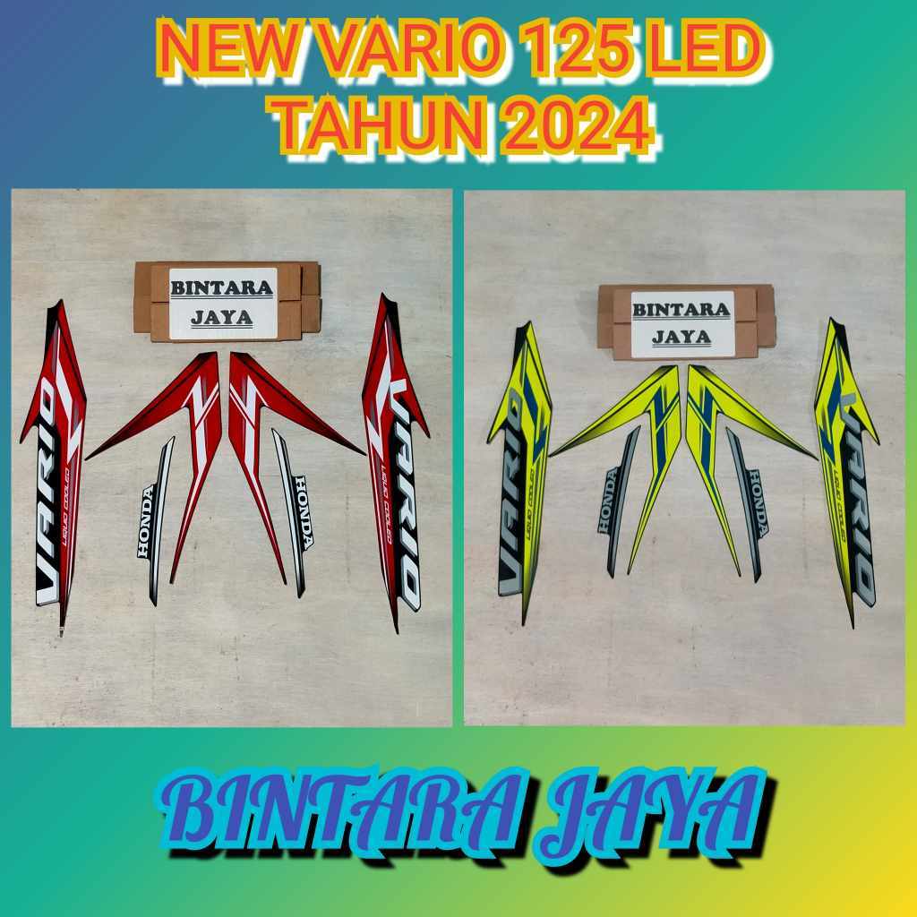 Stiker Lis Striping Honda New Vario 125 FI Vario 125 Tahun 2024 Original Lost Pack