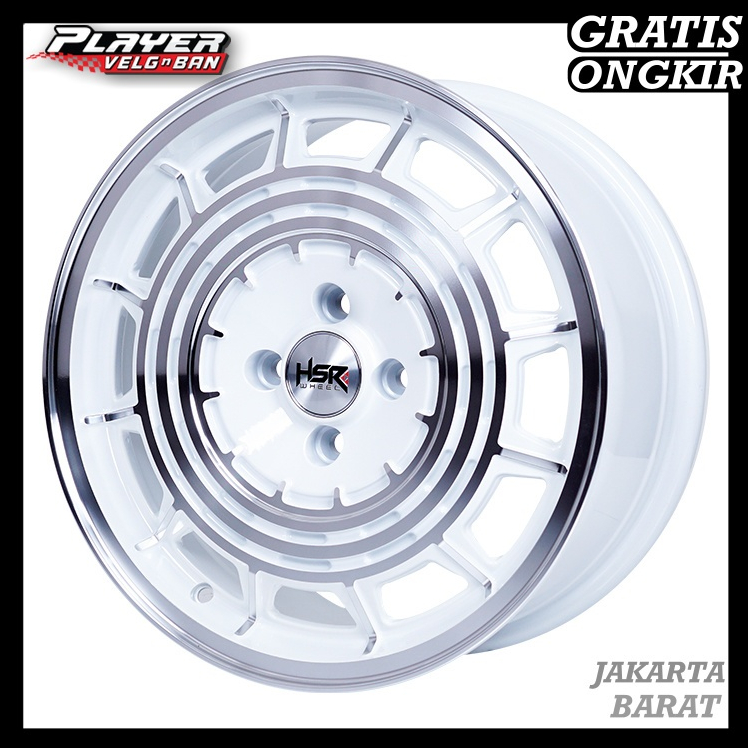 Velg HSR Classic Ring 16 for Avega Mirage Fiesta R16 PCD 4x100 HSR TIPE RTR R16 LEBAR7 PCD4X100 ET40