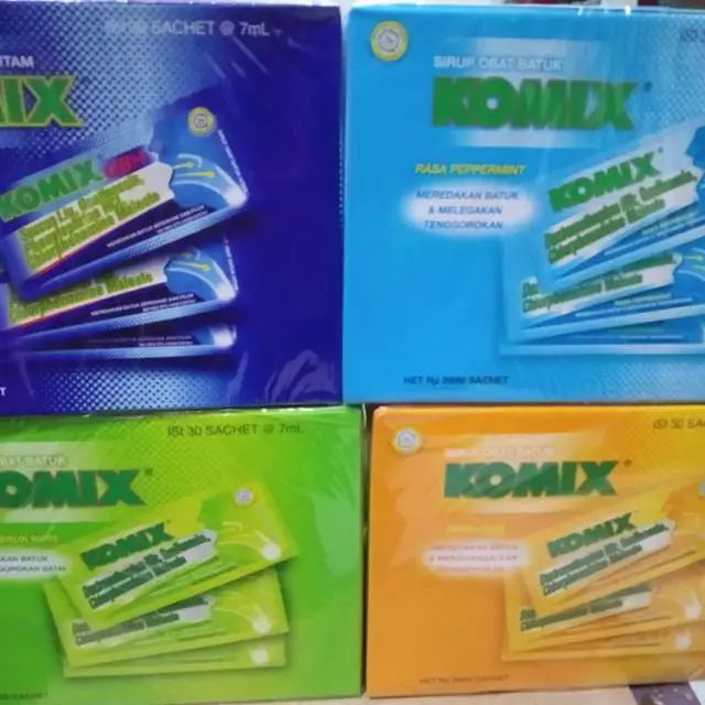 Komix Obat Batuk 1 box isi 30 sachet @7 ml