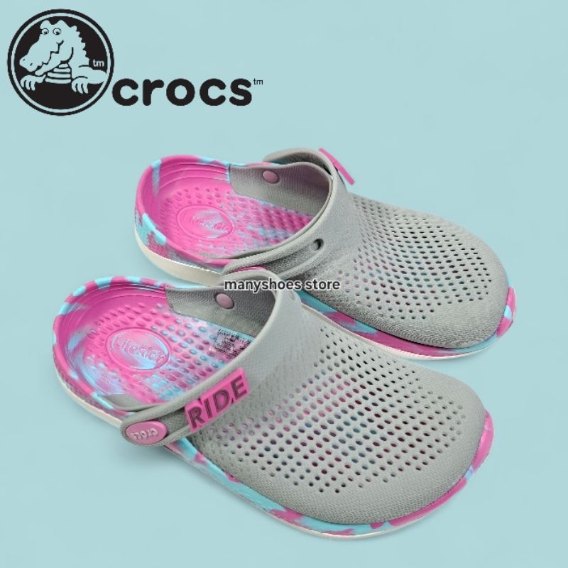 SANDAL CROCS LITERIDE 360 MARBLE/SANDAL CROCS WANITA/CROCS LITERIDE 360 CLOG