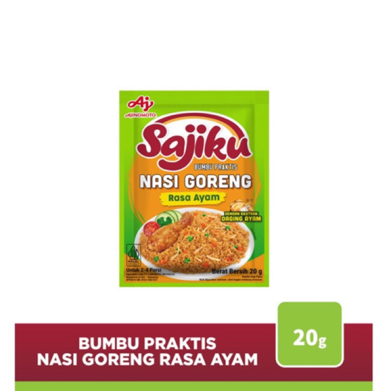 

AJINOMOTO - Sajiku Bumbu Nasi Goreng 20gr X 5pcs