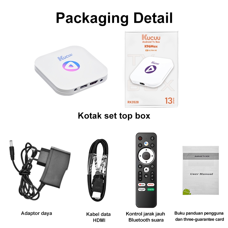 Big Sale Cuci Gudang Kucuu Android Tv Box Android 13 Os Stb Ram 4Gb Rom 32Gb Wifi 5G/2.4G Smart Tv