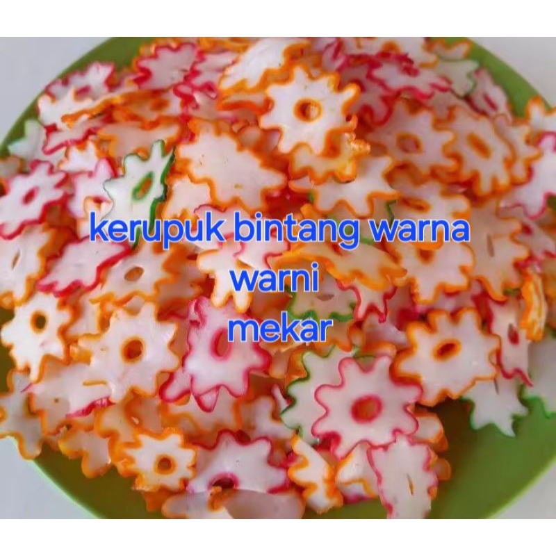 

kerupuk bintang mentah 1klo