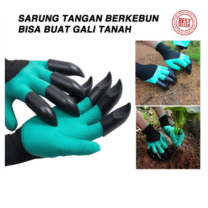 Promo Sarung Tangan Kebun Garden Gloves Cakar Plastik Abs