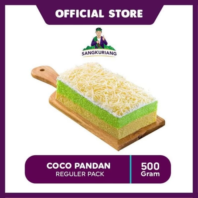 

Lapis bogor Sangkuriang Coco Pandan 500gr