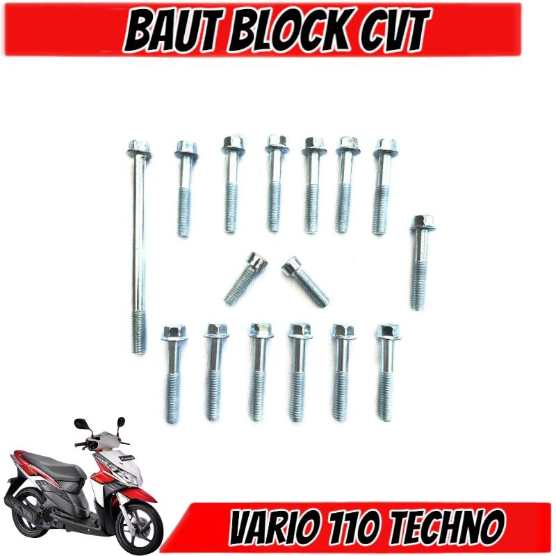 COD Baut CVT Vario CBS 110 / Baud Cover CVT Honda Vario CBS 110 / Baut Baud CVT Honda Vario CBS 110