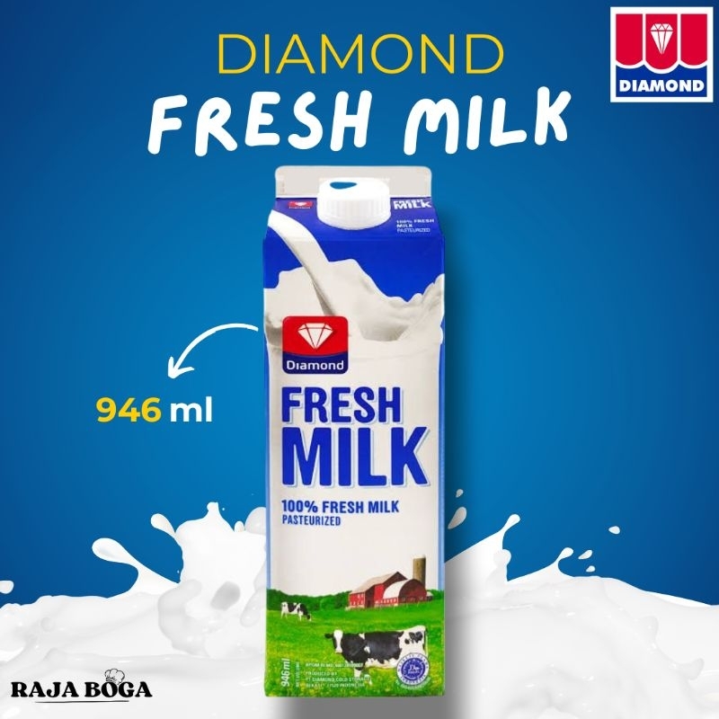 

Susu Fresh Milk Diamond 1 Liter / Diamond Fresh Milk 1 Liter