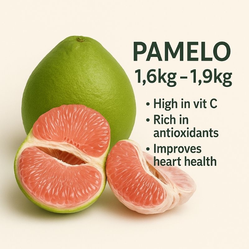 

Jeruk Pamelo Madu Muria Manis Tanpa biji berat 1,5kg-1,8kg