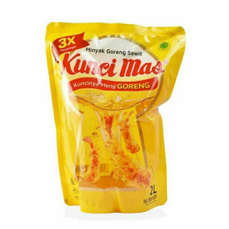 

KUNCI MAS Minyak Goreng Kemasan 2 Liter | Minyak Goreng Kunci Mas | REFILL/Pouch