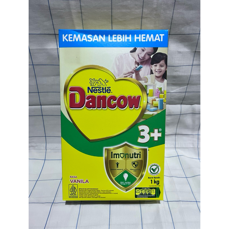 

Nestle Dancow 3+ Susu Pertumbuhan Rasa Vanila 3-5 Tahun Box 1KG
