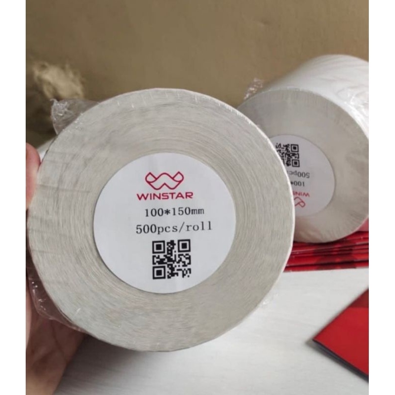 

Kertas Thermal Stiker Winstar 100x150 isi 500 Lembar