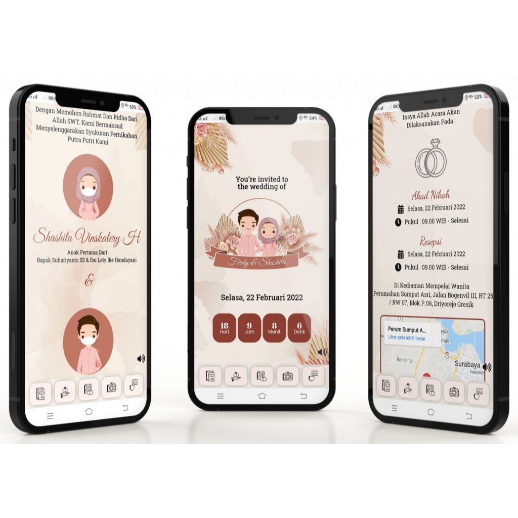 Undangan Website Pernikahan - Undangan Website kekinian