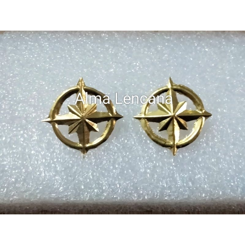PIN/MUD CORPSTEKEN MONOGRAM Mata Angin Pelayaran