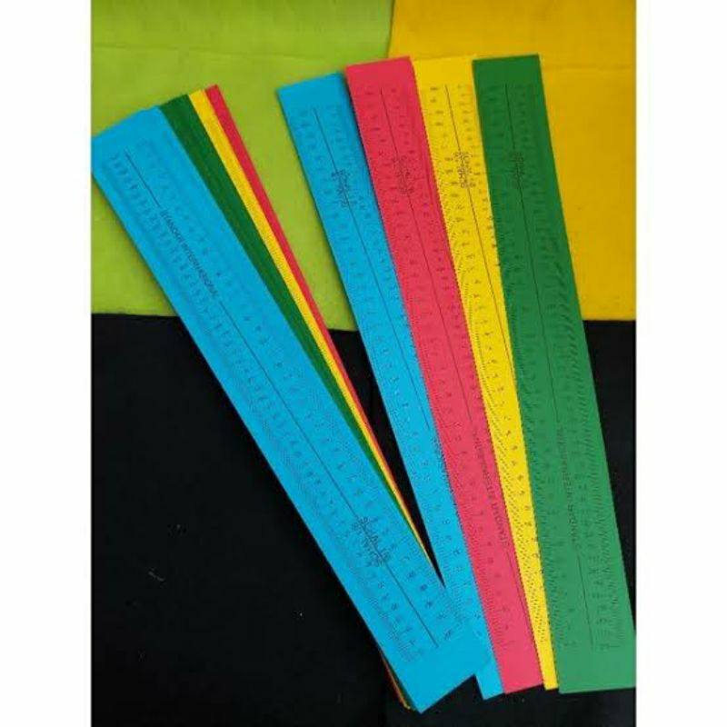 

Penggaris Skala / Untuk Membuat Pola Kecil 1/2, 1/4, 1/6, 1/8