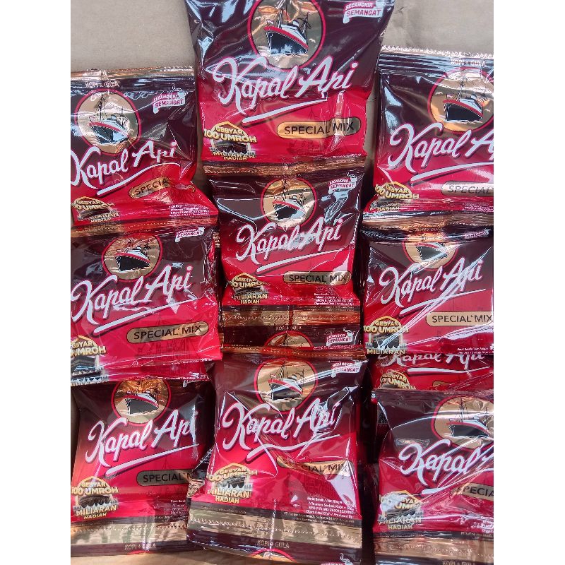 

Kopi Kapal Api Special Mix Renceng Kopi Hitam Harum Mantap Kemasan Sachet 25gr