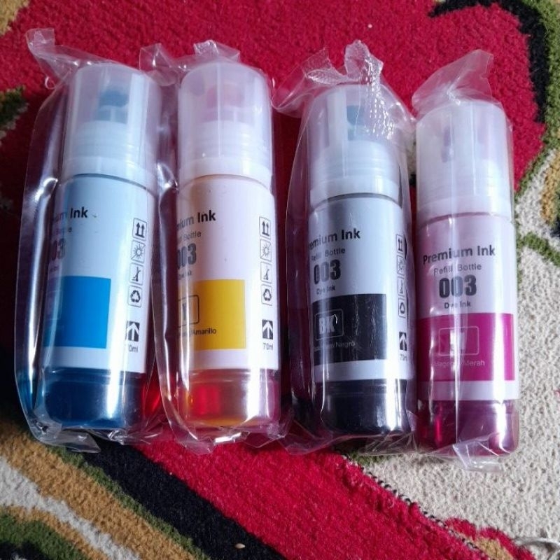 70 ml tinta printer Epson dye 003, untuk semua jenis printer Epson L120, L121 L130 L310 L300 L360