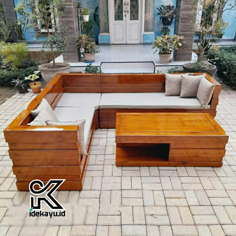 Kursi Tamu Sudut Box Jati Jepara | Kursi Sudut Box Jati | Kursi Tamu Minimalis