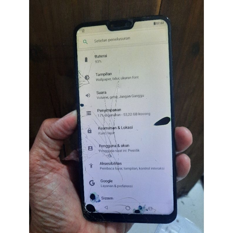 lcd asus max pro m2 ori minus murah