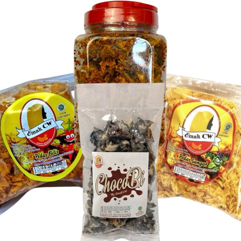 

Emak Cw - 4Pcs Keripi Nage 64 ( Kulit Ikan Salmon, Pedas Bilis, ChocoBi, Pedas Sangat )