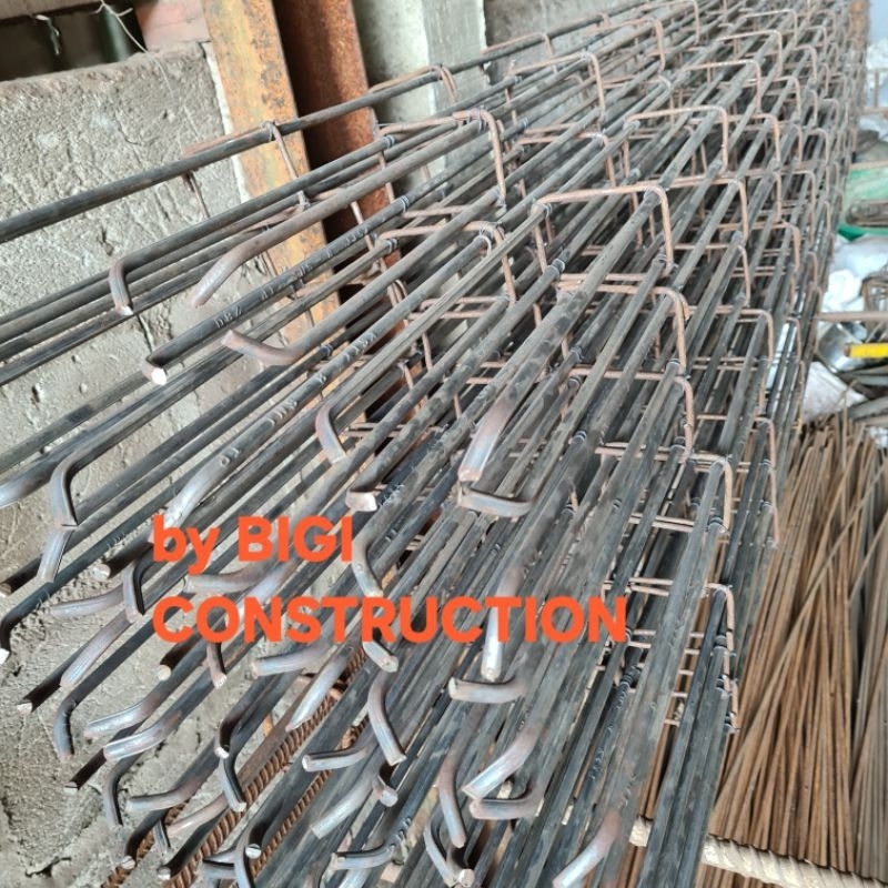 tiang besi 8 full sni toleransi 0.2 ukuran 8x12 8x15beton begel properti gedung rumah kawat cincin b