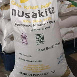 

GULA PASIR MERK Nusakita 1 SAK 50 kg JATIM - MP STORE 117