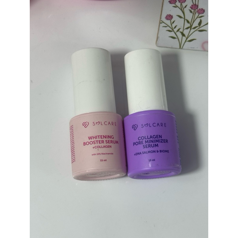 preloved solcare pore minimizing serum whitening booster serum