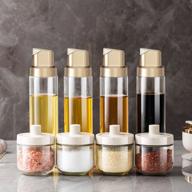 Tren Kekinian PINMOO OIL CAN BOTOL KACA WADAH MINYAK GORENG  AAB32