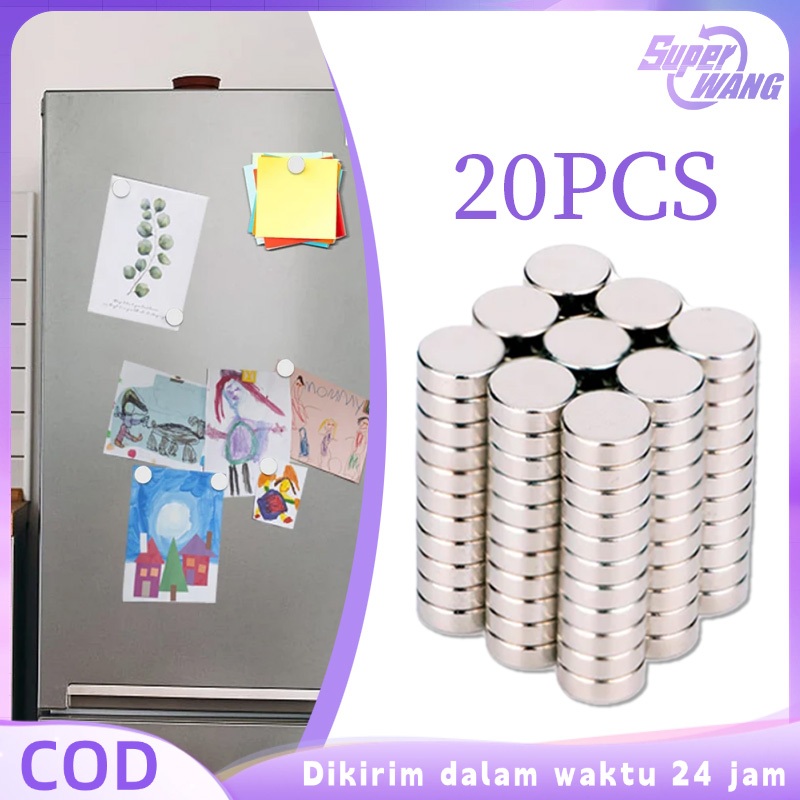 20pcs Magnet Neodymium N35 Magnet Neodium Magnet Neodium Bulat Magnet Super Kuat 2mm