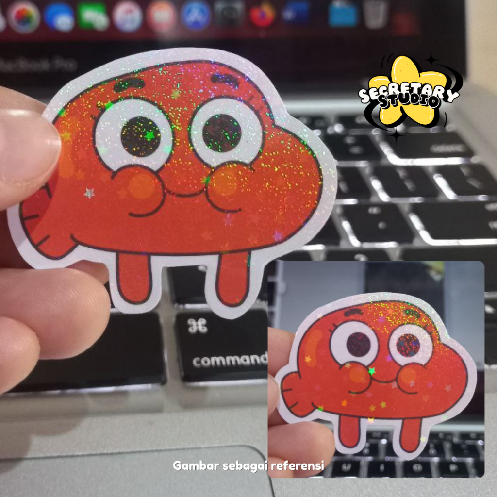

Sticker Vinyl Custom A4 - Holographic Sand Stars (No Cutting) by Secretary Studio