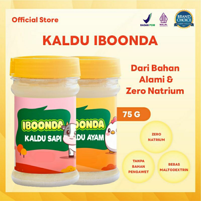 

Iboonda - Kaldu Keluarga & Anak Tanpa Penguat Rasa Tanpa Pengawet Tanpa Pewarna
