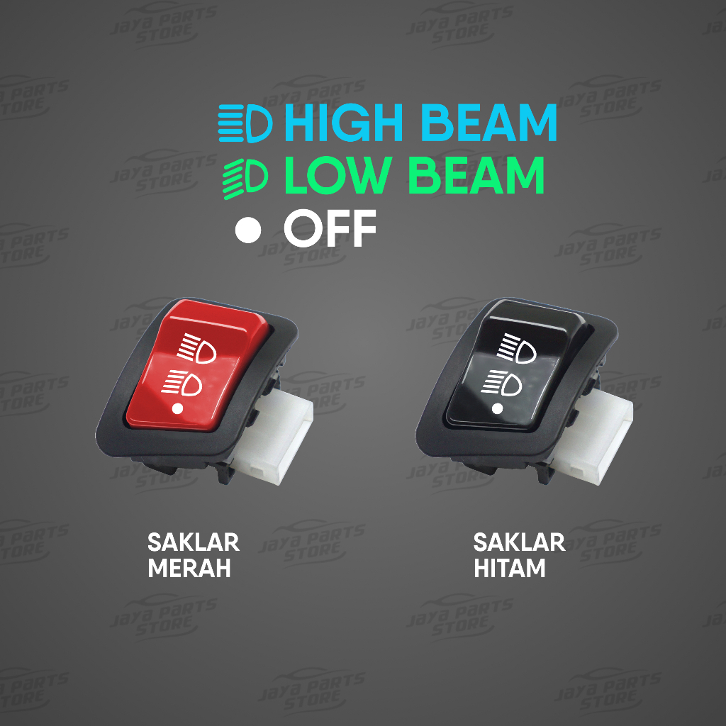 Saklar DIM Motor - 3 Titik - 3 Fungsi Mode Variasi - HIGH LOW OFF - Honda Beat Vario Scoopy Supra