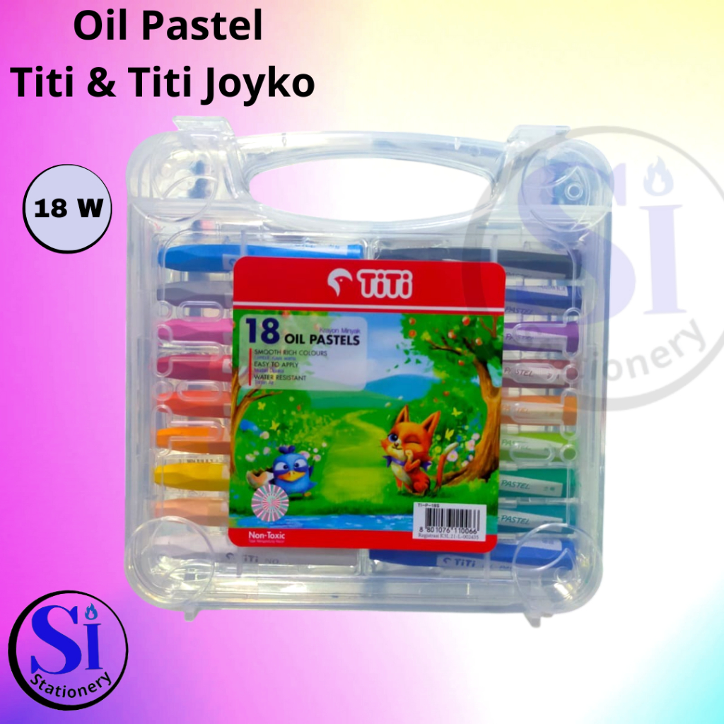 

TITI Oil Pastel 18 Warna/Oil Pastel TITI 18 Colours/Crayon TITI 18 Warna