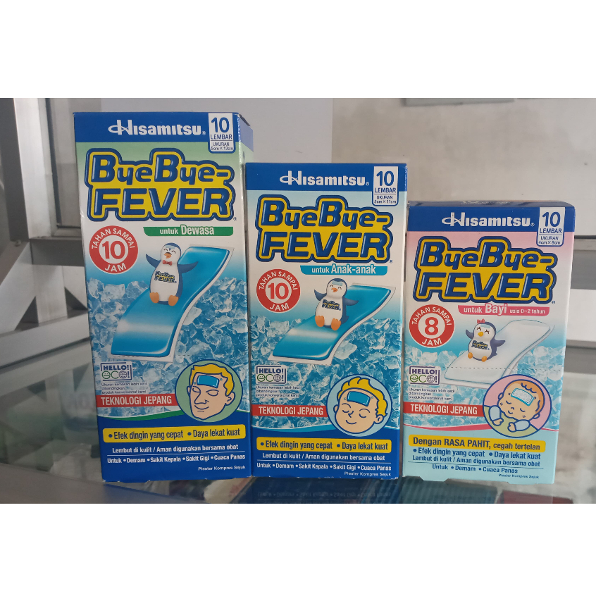 BYE BYE FIVER /BYE BYE FIVER BAYI/ BYE BYE FIVER ANAK/BYE BYE FIVER DEWASA plaster demam