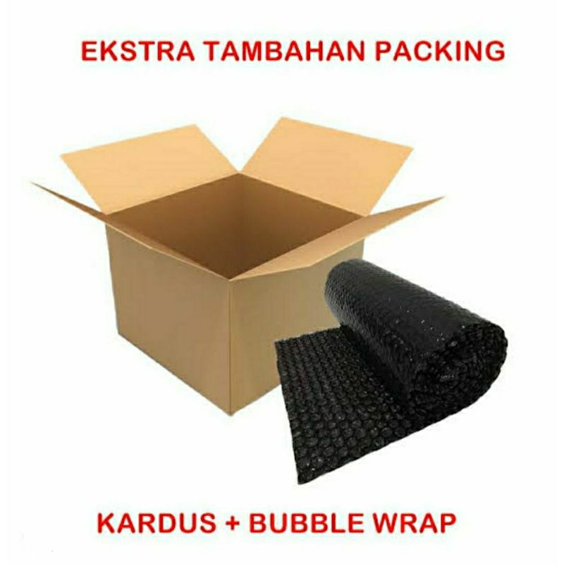 

kardus packing tambahan bubblewrap