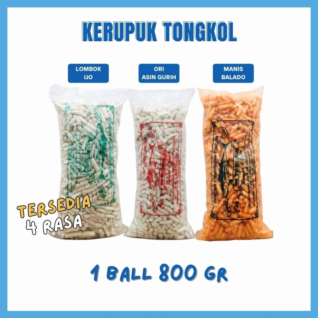 

1 Ball - Kerupuk Ikan Tongkol | Kerupuk Tongkol | Krupuk Ikan Tongkol | Snack Kiloan | Snack Ball