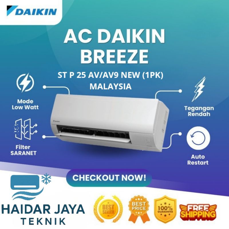AC DAIKIN BREEZE MALAYSIA STP25AV 1PK STANDARD
