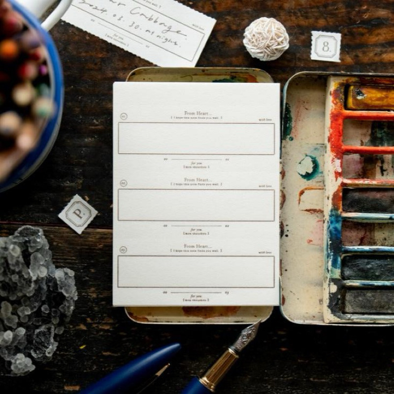 

From Heart Letterpress Book by Ours Studio