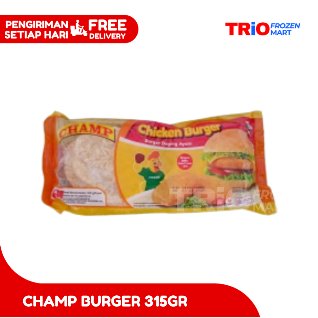 

Champ Burger Daging Ayam Isi 6pcs 315 gr