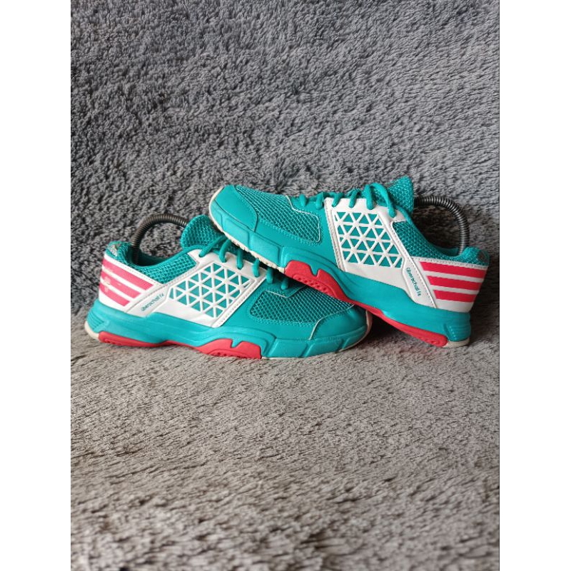 SEPATU BADMINTON ADIDAS UBERSCALF F4 SIZE 40 ORIGINAL SECOND PRIA WANITA KEREN