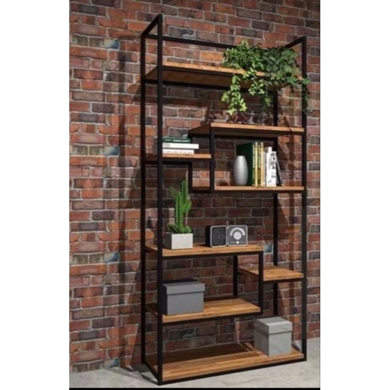 RAK BUKU MINIMALIS KAYU JATI RAK BUKU MINIMALIS KAYU JATI SOLID