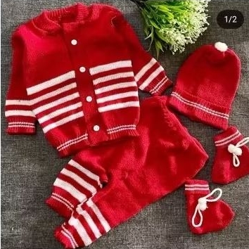 set baju rajut bayi