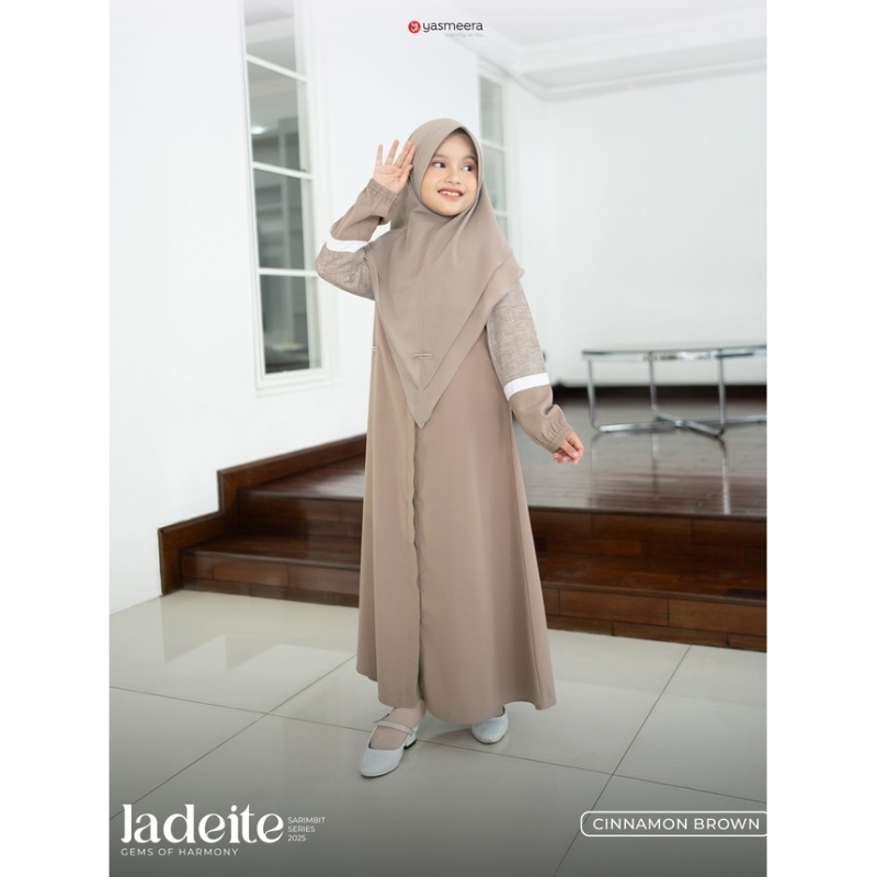 Gamis Yasmeera Jadeite Sarimbit Keluarga Gamis Jadeite Anak by Yasmeera