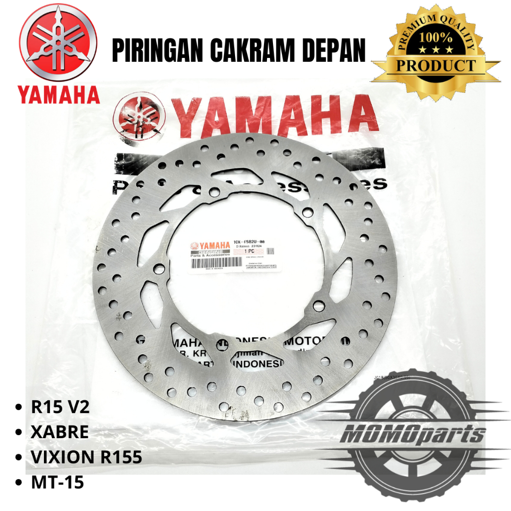 ORIGINAL 100% PIRINGAN CAKRAM DEPAN DISC BRAKE MOTOR YAMAHA 1CK R15 XABRE VIXION R155 MT 15 KUALITAS