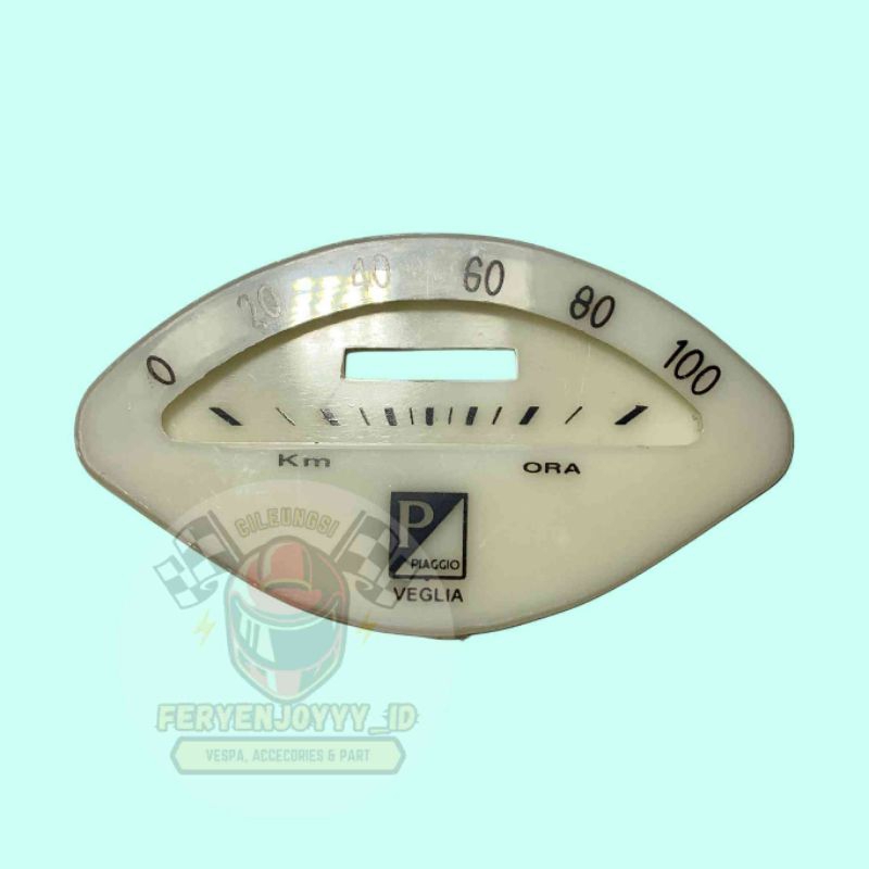 LAYAR SPEEDOMETER OVAL P/ 100 VESPA VBA VBB SS180  SPRINT S GL SUPER