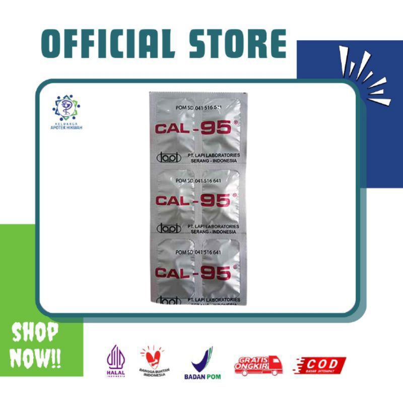 Cal 95 tablet suplemen multivitamin kesehatan kalsium ibu hamil