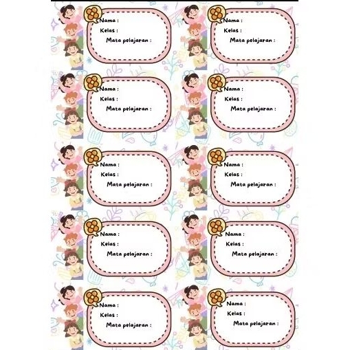 

Stiker Label Buku Go To School