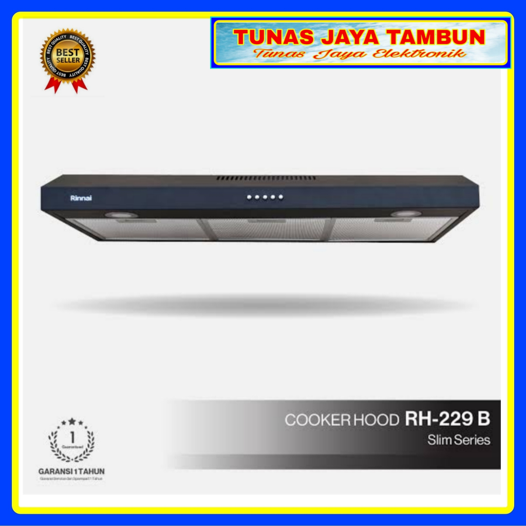 Rinnai Cooker Hood RH-229 B Slim Series / COOKER HOOD RINNAI RH 229 / PENGHISAP ASAP RINNAI RH 229